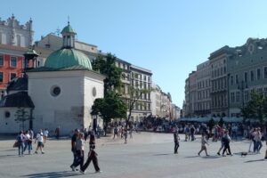 Rynek Główny i kościół Św. Wojciecha